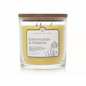 Brand New: Two 3-wick lemon verbena scented Candles